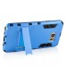 Fashion Hybrid Plastic And TPU Hard Back Case Cover With Kickstand For Samsung Galaxy Note 5 - Blue