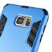 Fashion Hybrid Plastic And TPU Hard Back Case Cover With Kickstand For Samsung Galaxy Note 5 - Blue