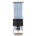 Fashion Jeans Cloth Skin Stainless Steel Buckle Wrist Band for Apple Watch 42 mm - Light Blue