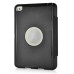 Fashion Leather And Silicone Folio Wake / Sleep Stand Case Cover With Touch Through Screen Protector For iPad Air 2(iPad 6) - Black And White