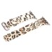 Fashion Leopard Skin Silicone Stainless Steel Buckle Wrist Band for Apple Watch 42 mm