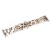 Fashion Leopard Skin Silicone Stainless Steel Buckle Wrist Band for Apple Watch 42 mm