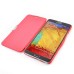 Fashion Magnetic Flip Leather Hard Case Cover for Samsung Galaxy Note 3 - Red