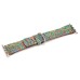 Fashion National Totem Skin Silicone Stainless Steel Buckle Wrist Band for Apple Watch 38 mm