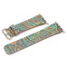 Fashion National Totem Skin Silicone Stainless Steel Buckle Wrist Band for Apple Watch 38 mm