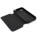 Fashion PU Leather with Stand Flip Case for iPhone 4/4s - Black