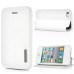 Fashion PU Leather with Stand Flip Case for iPhone 4/4s - White