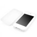 Fashion PU Leather with Stand Flip Case for iPhone 4/4s - White