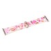 Fashion Pink Polygon Skin Silicone Stainless Steel Buckle Wrist Band for Apple Watch 38mm
