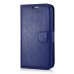 Fashion Pull-Up  PU Leather Flip Stand Card Slots Case For Samsung Galaxy S6 Edge - Blue