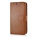 Fashion Pull-Up  PU Leather Flip Stand Card Slots Case For Samsung Galaxy S6 Edge - Brown