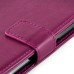 Fashion Pull-Up  PU Leather Flip Stand Card Slots Case For Samsung Galaxy S6 Edge - Magenta