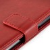 Fashion Pull-Up  PU Leather Flip Stand Card Slots Case For Samsung Galaxy S6 Edge - Red