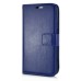 Fashion Pull-Up  PU Leather Flip Stand Card Slots Case For Samsung Galaxy S6 G920 - Blue