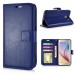 Fashion Pull-Up  PU Leather Flip Stand Card Slots Case For Samsung Galaxy S6 G920 - Blue