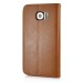 Fashion Pull-Up  PU Leather Flip Stand Card Slots Case For Samsung Galaxy S6 G920 - Brown