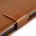 Fashion Pull-Up  PU Leather Flip Stand Card Slots Case For Samsung Galaxy S6 G920 - Brown