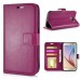 Fashion Pull-Up  PU Leather Flip Stand Card Slots Case For Samsung Galaxy S6 G920 - Magenta