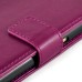 Fashion Pull-Up  PU Leather Flip Stand Card Slots Case For Samsung Galaxy S6 G920 - Magenta