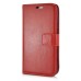 Fashion Pull-Up  PU Leather Flip Stand Card Slots Case For Samsung Galaxy S6 G920 - Red