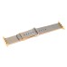 Fashion Pure Color Nylon Wrist Strap Watch Band for Apple Watch 38 mm -  Gold/Blue