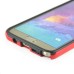 Fashion Stripe Impact Resistance Rugged Hybrid Plastic Frame And TPU Back Case Cover For Samsung Galaxy Note 5 - Red