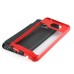 Fashion Stripe Impact Resistance Rugged Hybrid Plastic Frame And TPU Back Case Cover For Samsung Galaxy Note 5 - Red