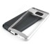 Fashion Stripe Impact Resistance Rugged Hybrid Plastic Frame And TPU Back Case Cover For Samsung Galaxy Note 5 - Silver