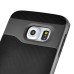 Fashion Stripe Impact Resistance Rugged Hybrid Plastic Frame And TPU Back Case Cover For Samsung Galaxy S6 Edge - Grey