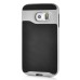 Fashion Stripe Impact Resistance Rugged Hybrid Plastic Frame And TPU Back Case Cover For Samsung Galaxy S6 Edge - Silver