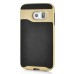 Fashion Stripe Impact Resistance Rugged Hybrid Plastic Frame And TPU Back Case Cover For Samsung Galaxy S6 Edge Plus - Gold