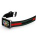 Fashion Stripes Genuine Leather Strap Wrist Band Replacement With Metal Adapter Clasp For Apple Watch / Sport / Edition 42 mm - Black