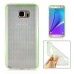 Fashion Transparent Clear Colored Frame TPU Back Case Cover For Samsung Galaxy Note 5 - Green