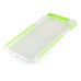 Fashion Transparent Clear Colored Frame TPU Back Case Cover For Samsung Galaxy Note 5 - Green