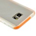 Fashion Transparent Clear Colored Frame TPU Back Case Cover For Samsung Galaxy Note 5 - Orange