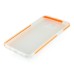 Fashion Transparent Clear Colored Frame TPU Back Case Cover For Samsung Galaxy Note 5 - Orange