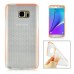 Fashion Transparent Clear Colored Frame TPU Back Case Cover For Samsung Galaxy Note 5 - Orange