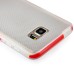 Fashion Transparent Clear Colored Frame TPU Back Case Cover For Samsung Galaxy Note 5 - Red