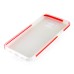 Fashion Transparent Clear Colored Frame TPU Back Case Cover For Samsung Galaxy Note 5 - Red