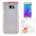 Fashion Transparent Clear Colored Frame TPU Back Case Cover For Samsung Galaxy Note 5 - Red