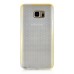 Fashion Transparent Clear Colored Frame TPU Back Case Cover For Samsung Galaxy Note 5 - Yellow