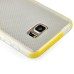 Fashion Transparent Clear Colored Frame TPU Back Case Cover For Samsung Galaxy Note 5 - Yellow