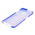 Fashion Transparent Clear Colored Frame TPU Back Case Cover For Samsung Galaxy S6 Edge - Blue