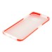 Fashion Transparent Clear Colored Frame TPU Back Case Cover For Samsung Galaxy S6 Edge - Red