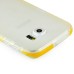 Fashion Transparent Clear Colored Frame TPU Back Case Cover For Samsung Galaxy S6 Edge - Yellow