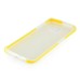 Fashion Transparent Clear Colored Frame TPU Back Case Cover For Samsung Galaxy S6 Edge - Yellow