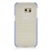 Fashion Transparent Clear Colored Frame TPU Back Case Cover For Samsung Galaxy S6 Edge Plus - Blue