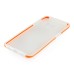 Fashion Transparent Clear Colored Frame TPU Back Case Cover For Samsung Galaxy S6 Edge Plus - Orange