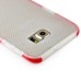 Fashion Transparent Clear Colored Frame TPU Back Case Cover For Samsung Galaxy S6 Edge Plus - Red