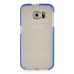 Fashion Transparent Clear Colored Frame TPU Back Case Cover For Samsung Galaxy S6 G920 - Blue